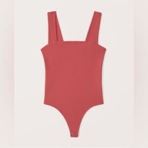 Red/Coral Sleeveless Abercrombie Bodysuit
